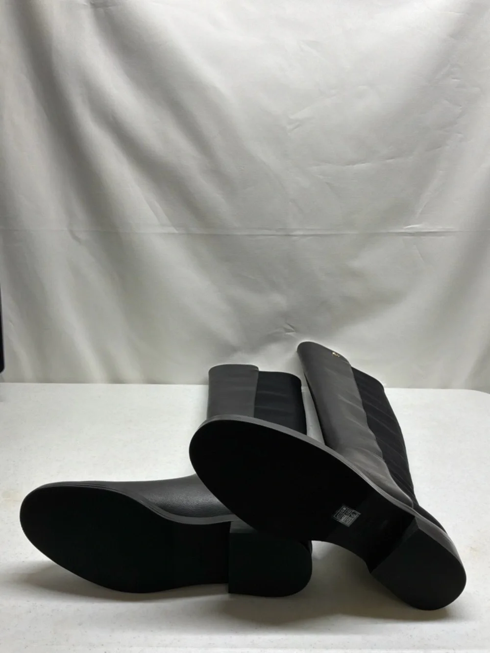 Stuart Weitzman Black Leather and Microstretch Over-the-Knee Riding Boots Size 5